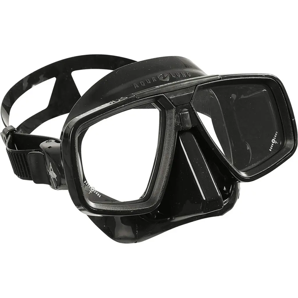 Aqualung Look dykmask svart med svart silikon