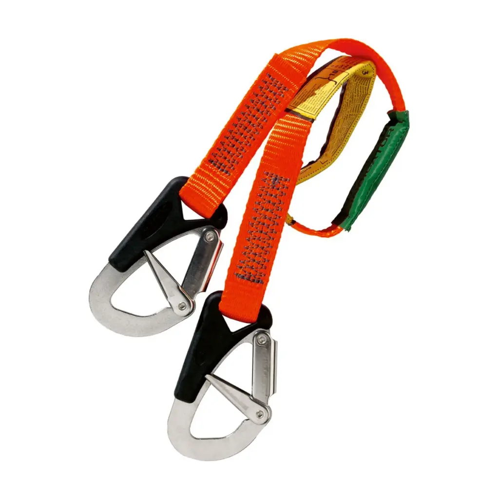 Baltic Basic 2-krok säkerhetslina 1 meter orange