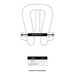 Storleksguide Baltic Legend 305 Sele 40–150 kg