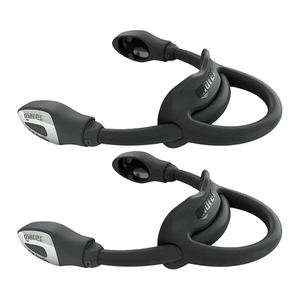 Mares Bungee Strap svart fenrem för dykfenor, par