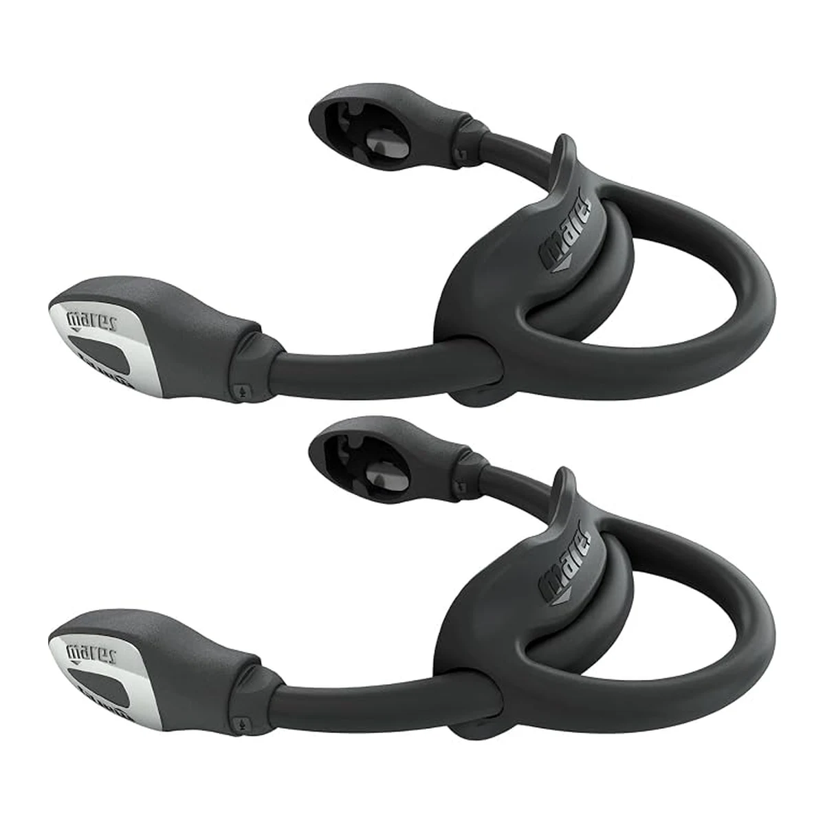 Mares Bungee Strap svart fenrem för dykfenor, par