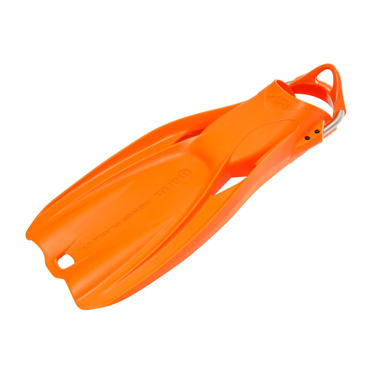 Mares Power Plana LT orange fena framifrån med spring strap