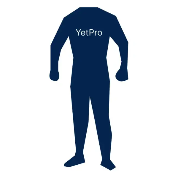 Torrdräkt YetPro, blå färg.