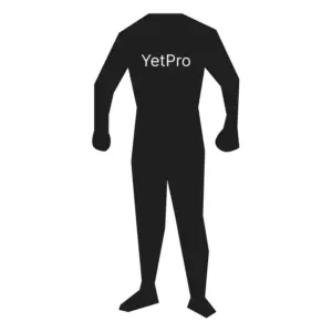 Torrdräkt YetPro i svart färg.